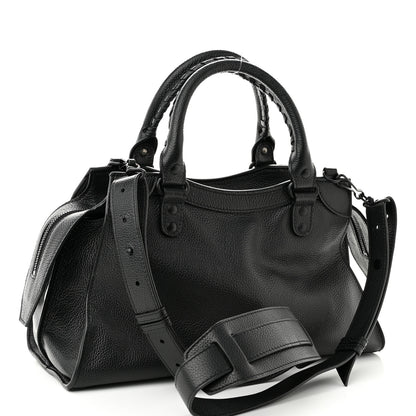 Balenciaga Grained Calfskin Neo Classic Black Hardware S City Black 3 of 10