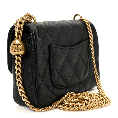 Chanel Caviar Quilted Mini Sweetheart Rectangular Flap Black 3 of 12