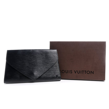 Louis Vuitton Epi Art Deco Clutch Black 5 of 8