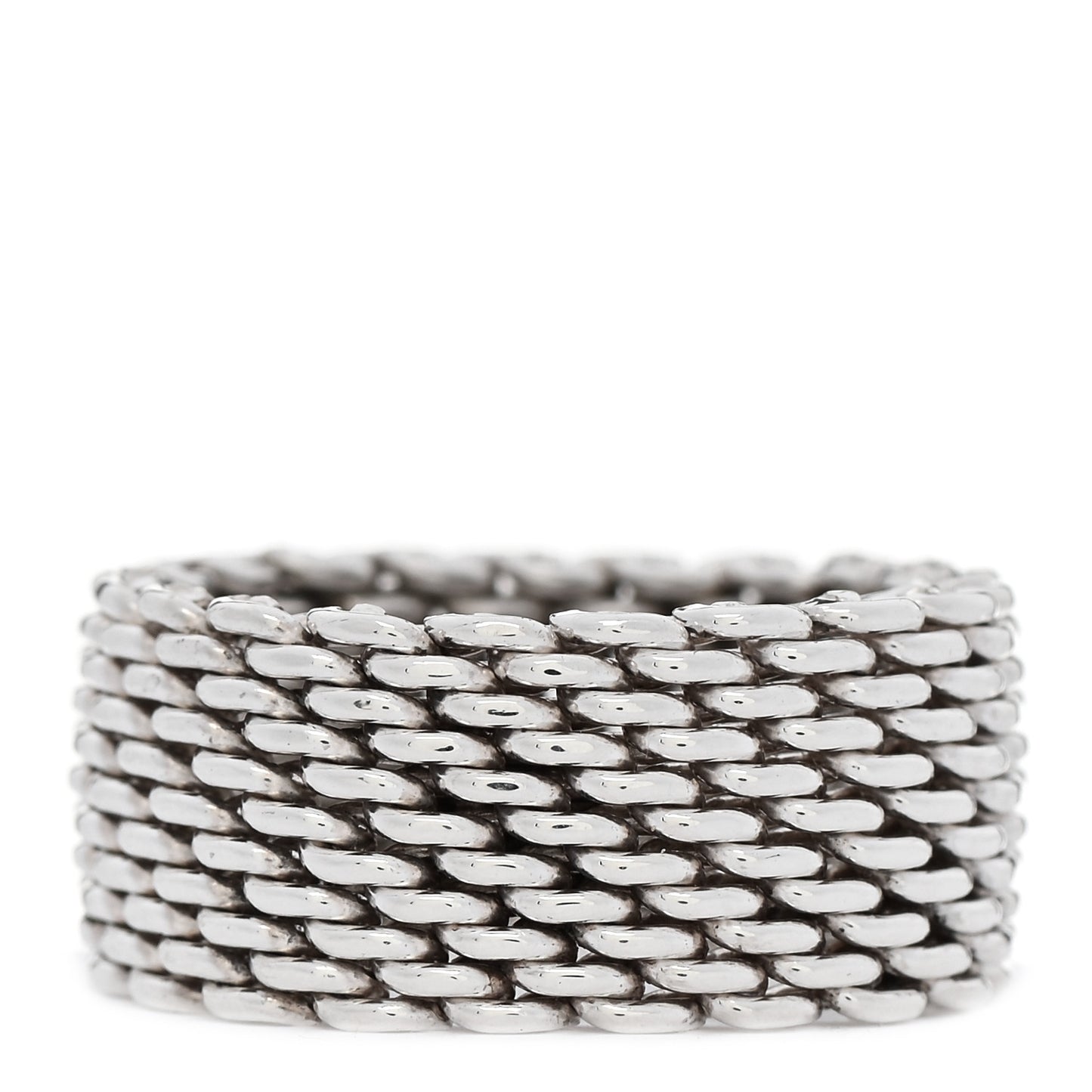 Sterling Silver Somerset Mesh Ring 55 7.25