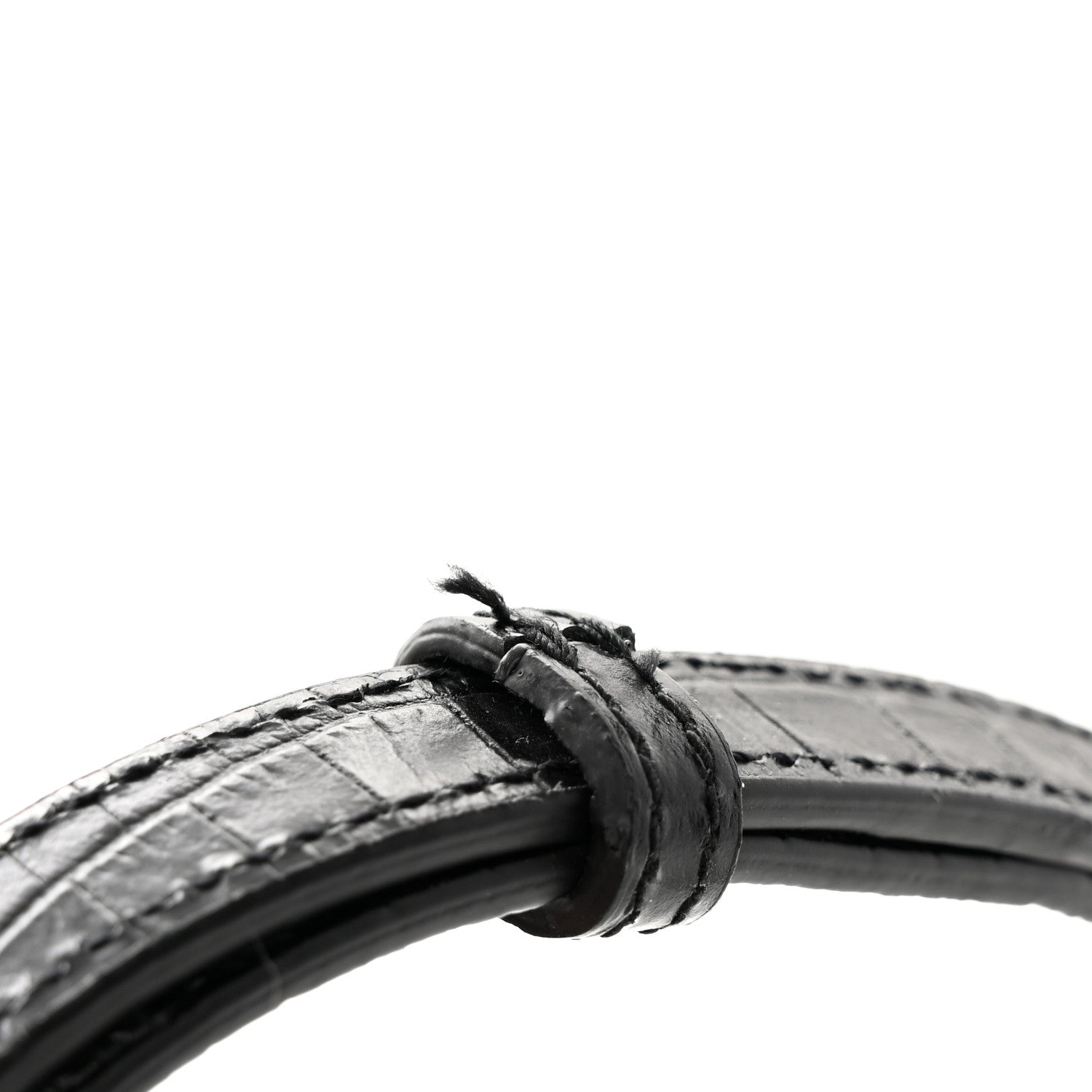 Saint Laurent Calfskin Crocodile Embossed Baby Sac De Jour Black 15 of 15