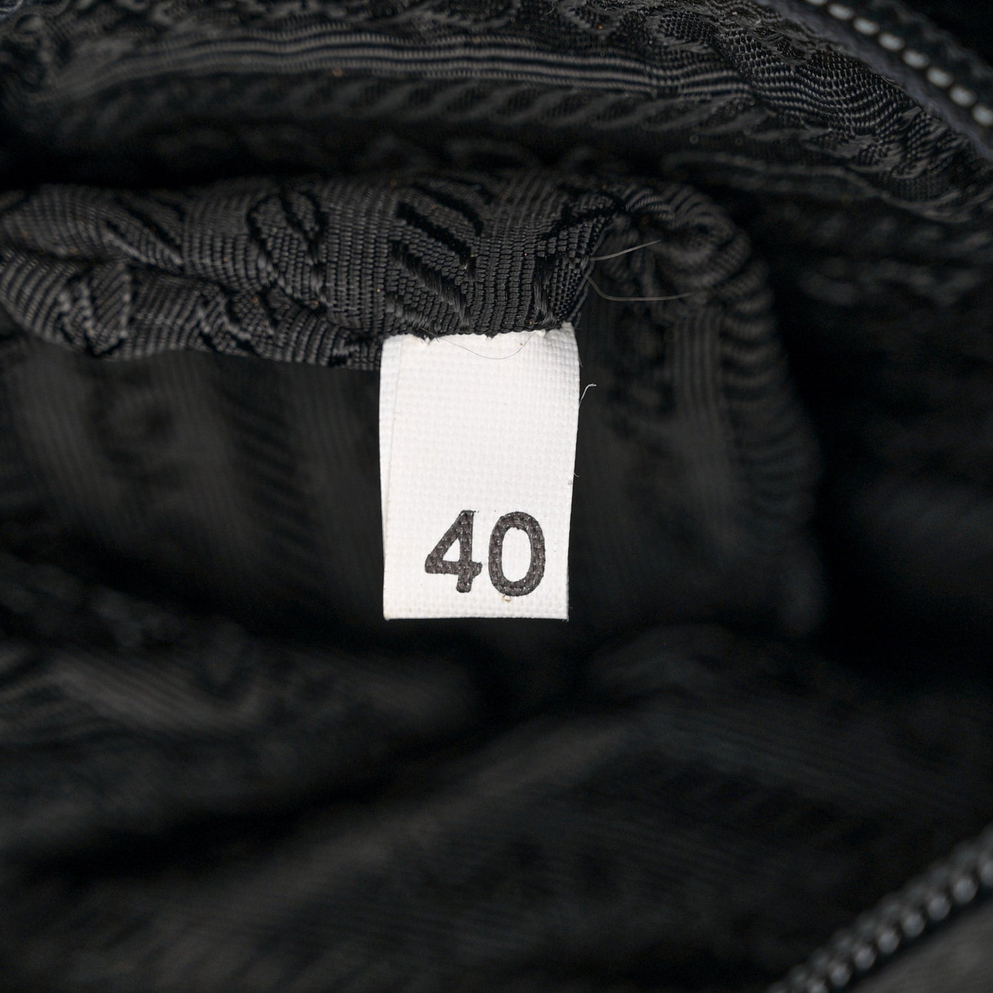 Tessuto Nylon Chain Shoulder Bag Black
