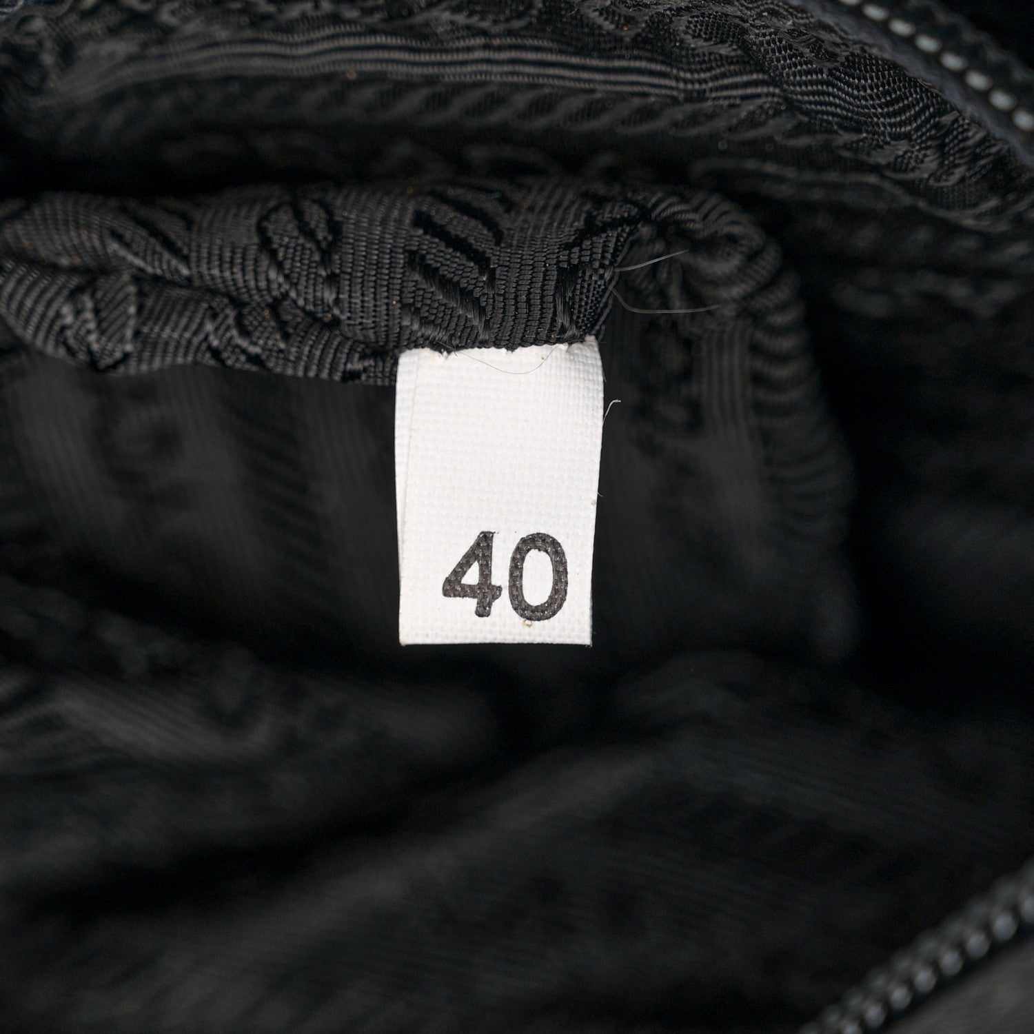Prada Tessuto Nylon Chain Shoulder Bag Black 7 of 14