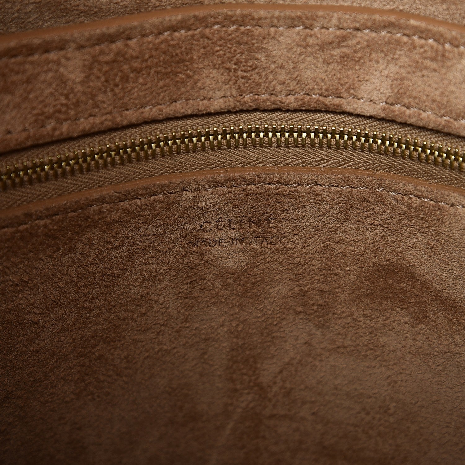 Celine Natural Calfskin Sangle Bucket Bag Light Camel 6 of 8
