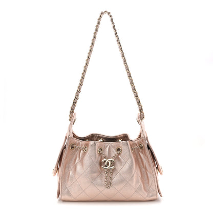 Chanel Metallic Caviar Quilted Mini Chanel 25 Handbag Copper 1 of 10