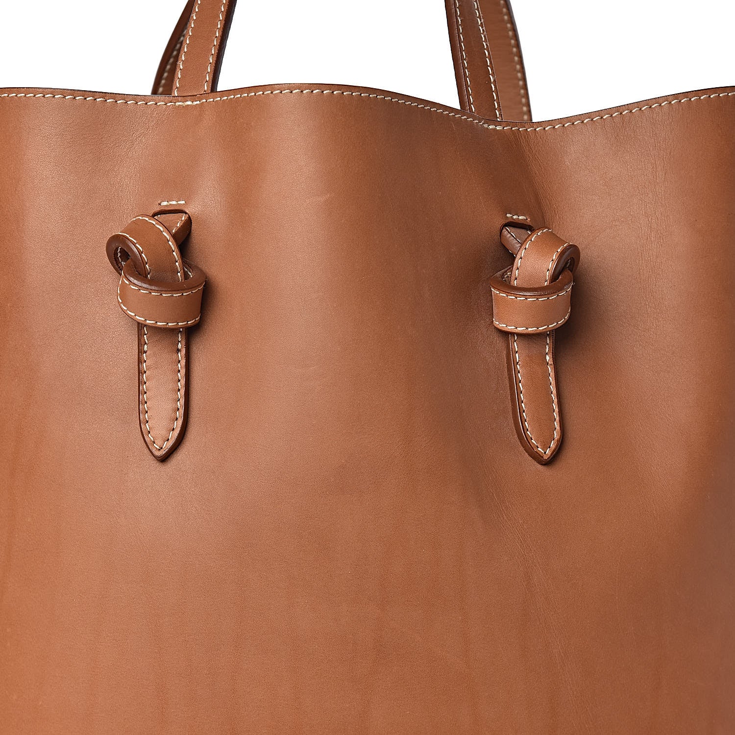 Celine Supple Calfskin Tie Knot Twisted Tote Tan 7 of 13