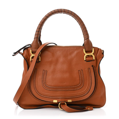 Chloe Calfskin Medium Marcie Satchel Tan 1 of 10