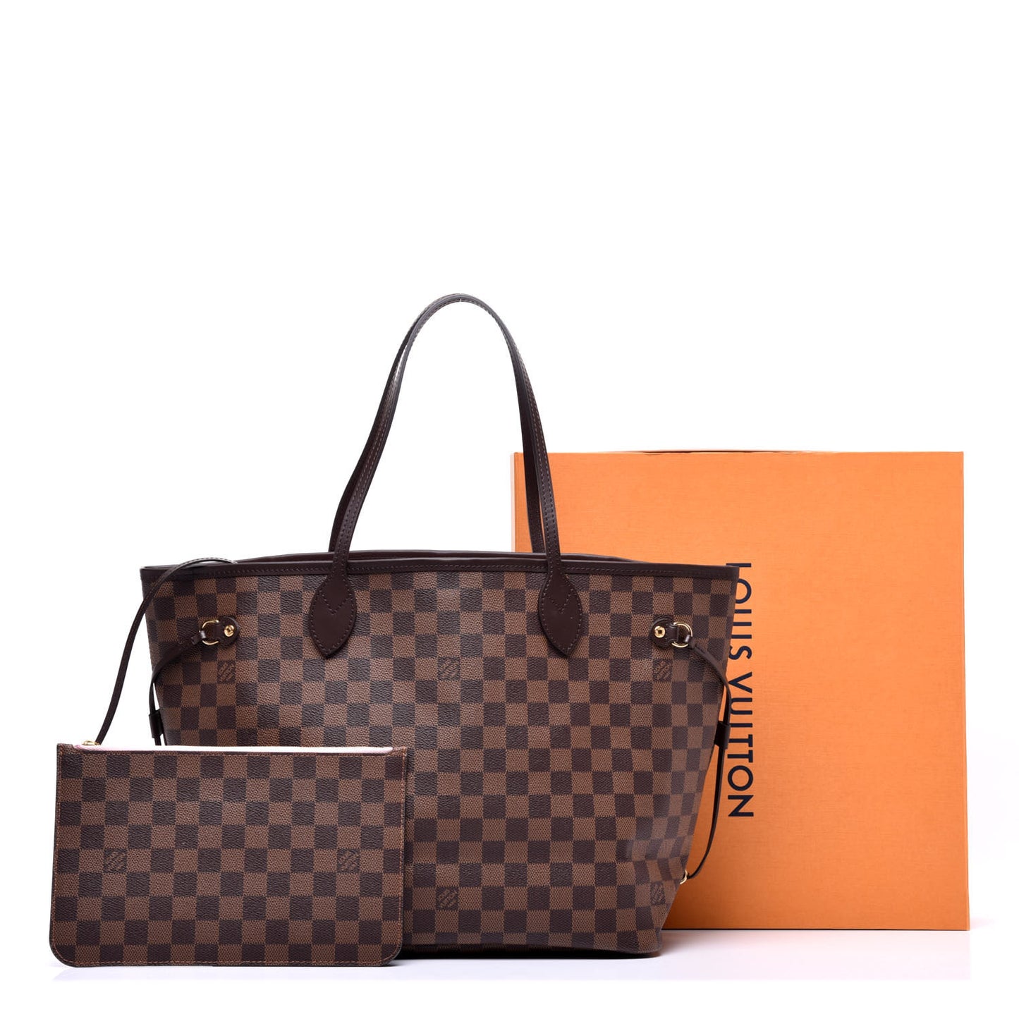 Damier Ebene Neo Neverfull MM Rose Ballerine