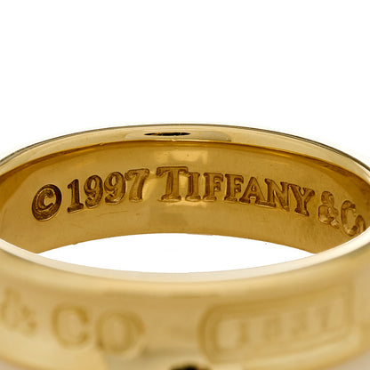 Tiffany 18K Yellow Gold 1837 Ring 63 10.5 5 of 6