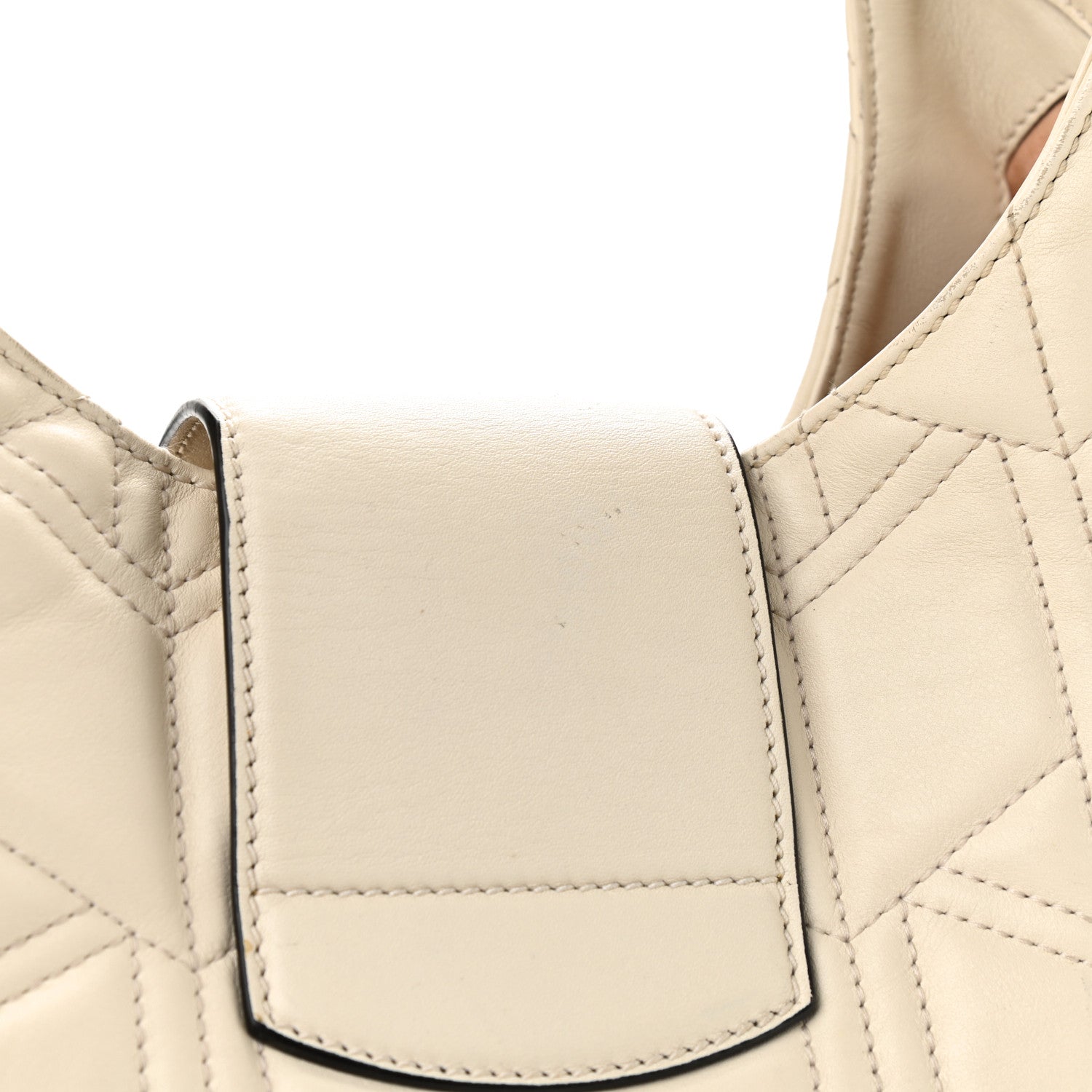 Gucci Calfskin Web Quilted Medium Dionysus Hobo White 16 of 18