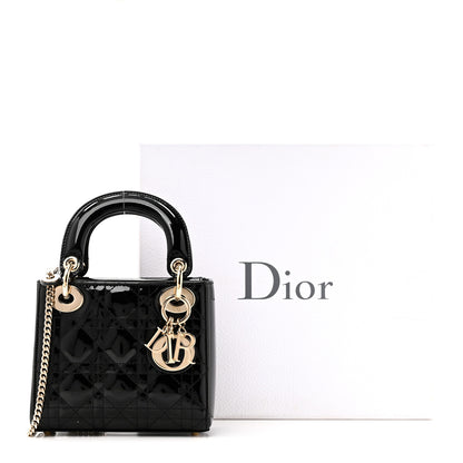 Christian Dior Patent Cannage Mini Lady Dior Black 10 of 10