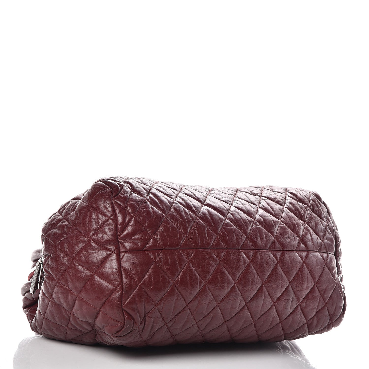 Chanel Lambskin Coco Cocoon Bowler Burgundy 4 of 16