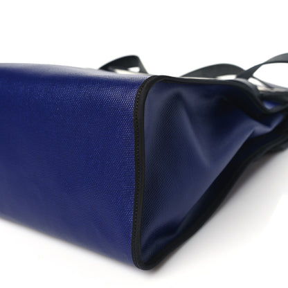 Hermes Toile H Berline Vache Hunter Herbag Zip 39 MM Bleu Saphir Black 11 of 12