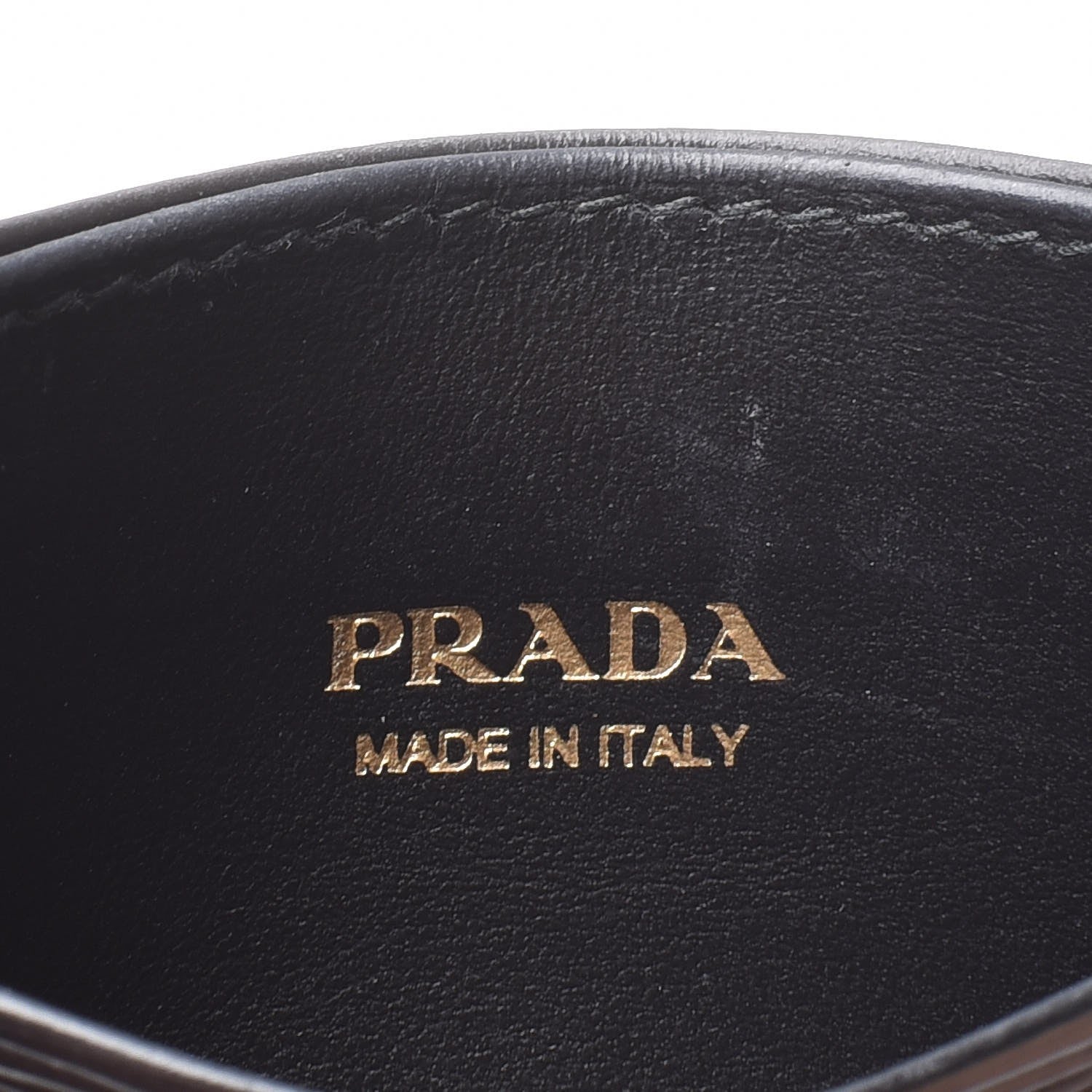 Prada Vitello Move Metal Card Case Black 6 of 8