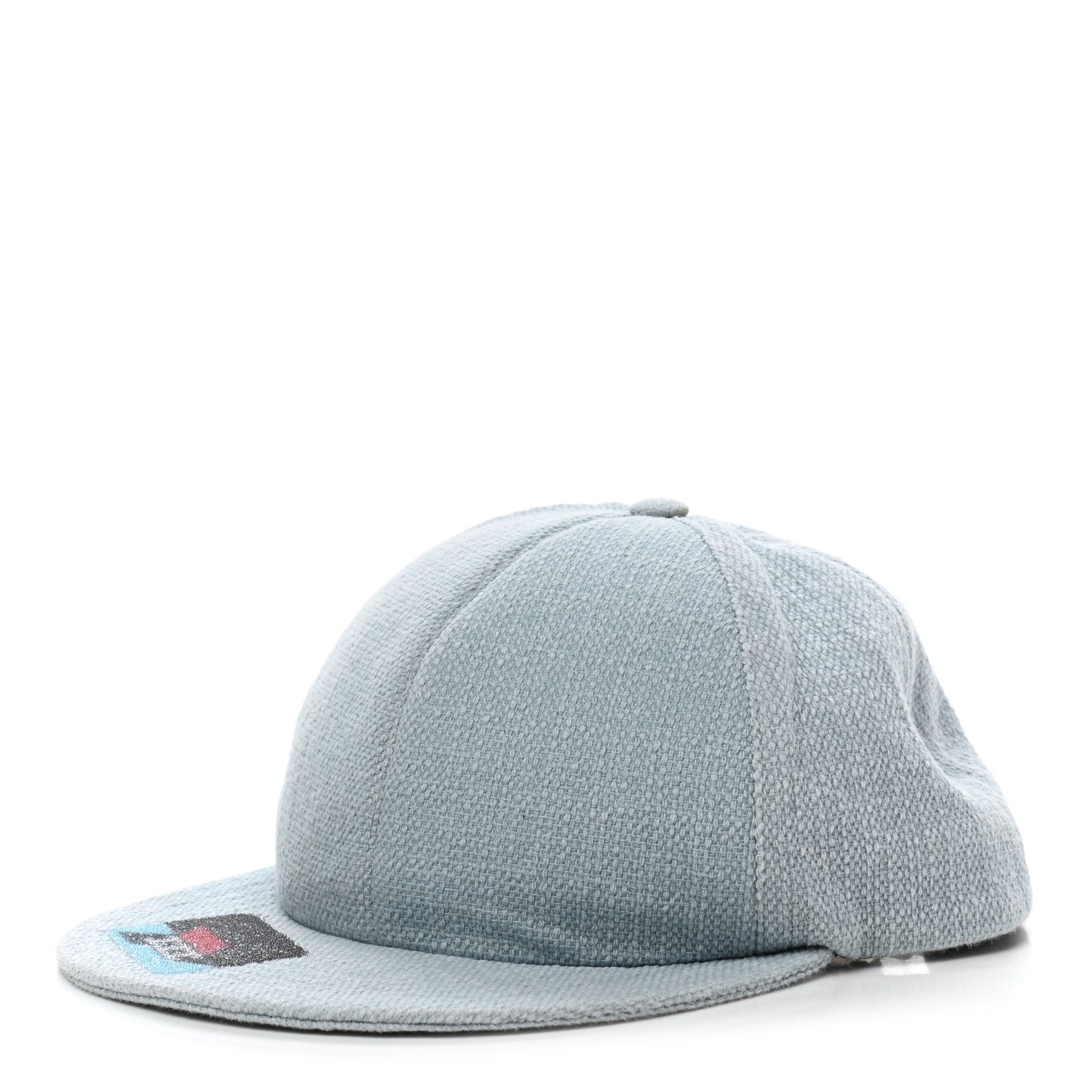 Chanel Tweed Sequin Airline CC Cap Hat Light Blue 1 of 8