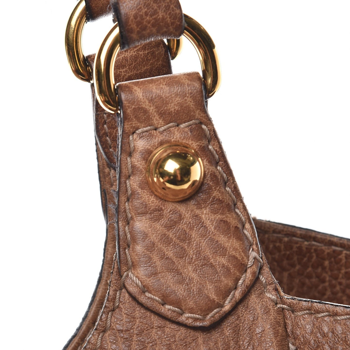 Calfskin Large New Pelham Shoulder Bag Brown