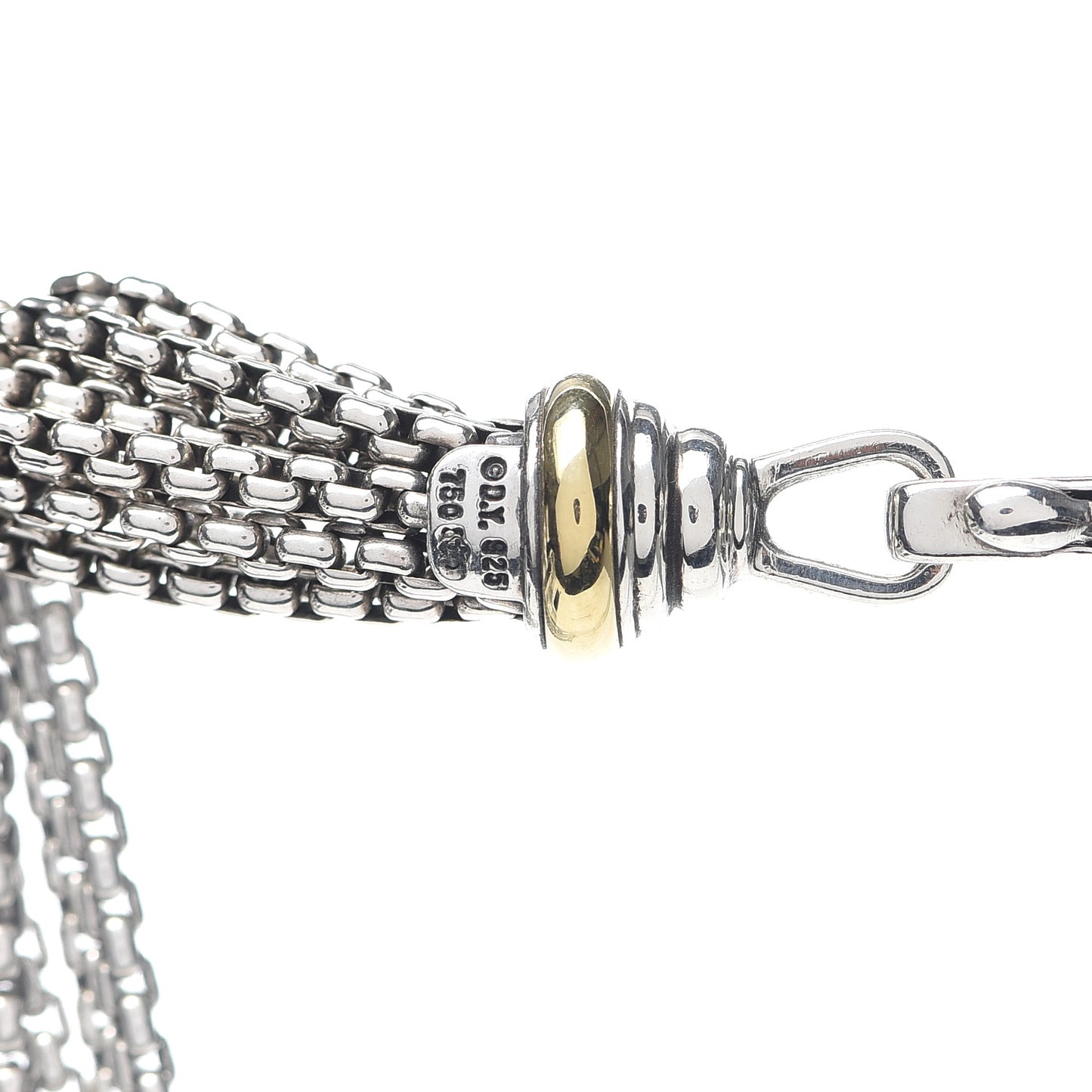 Sterling Silver 18K Yellow Gold Pearl Black Onyx Multi Strand Necklace