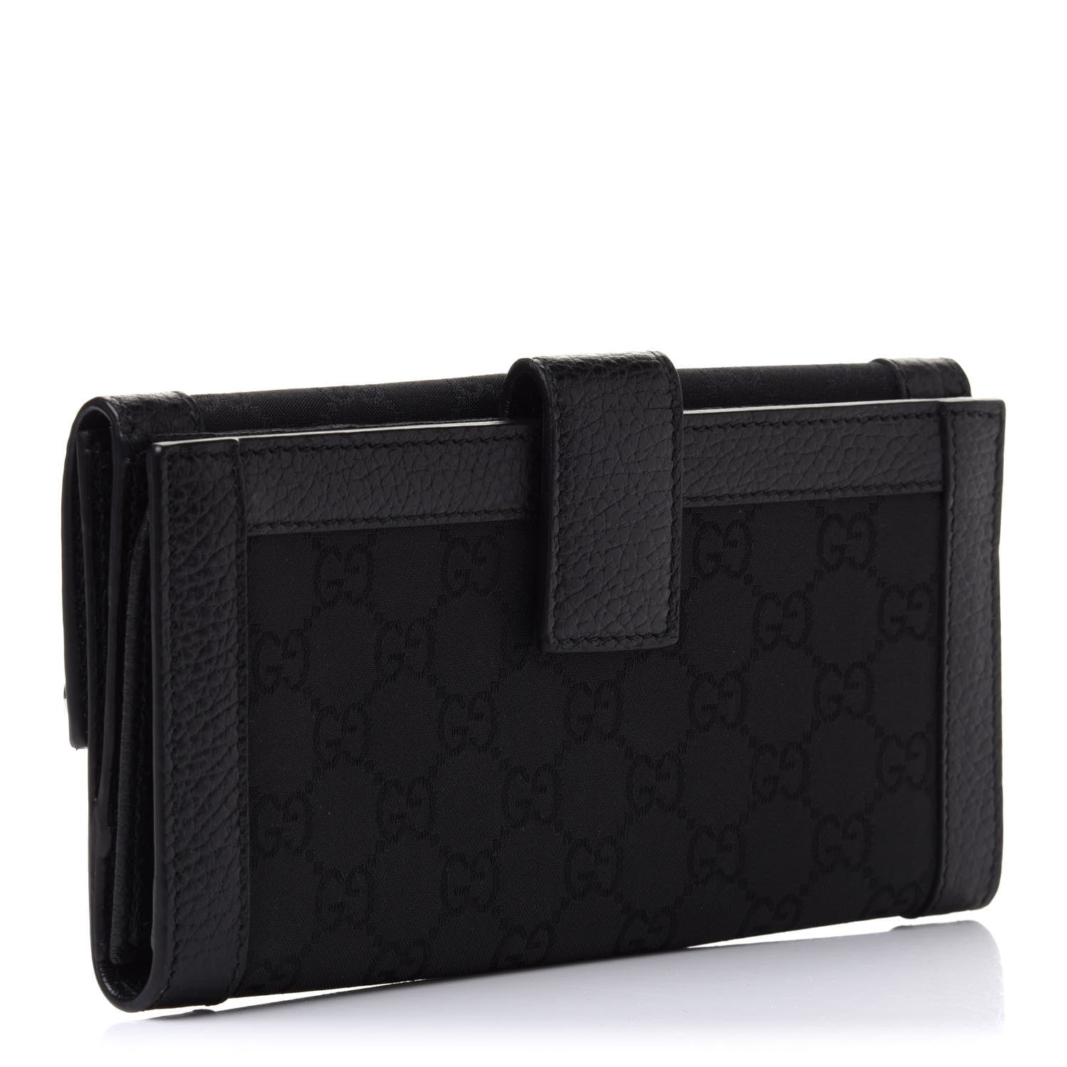 Gucci Monogram Continental Charmy Wallet Black 3 of 11
