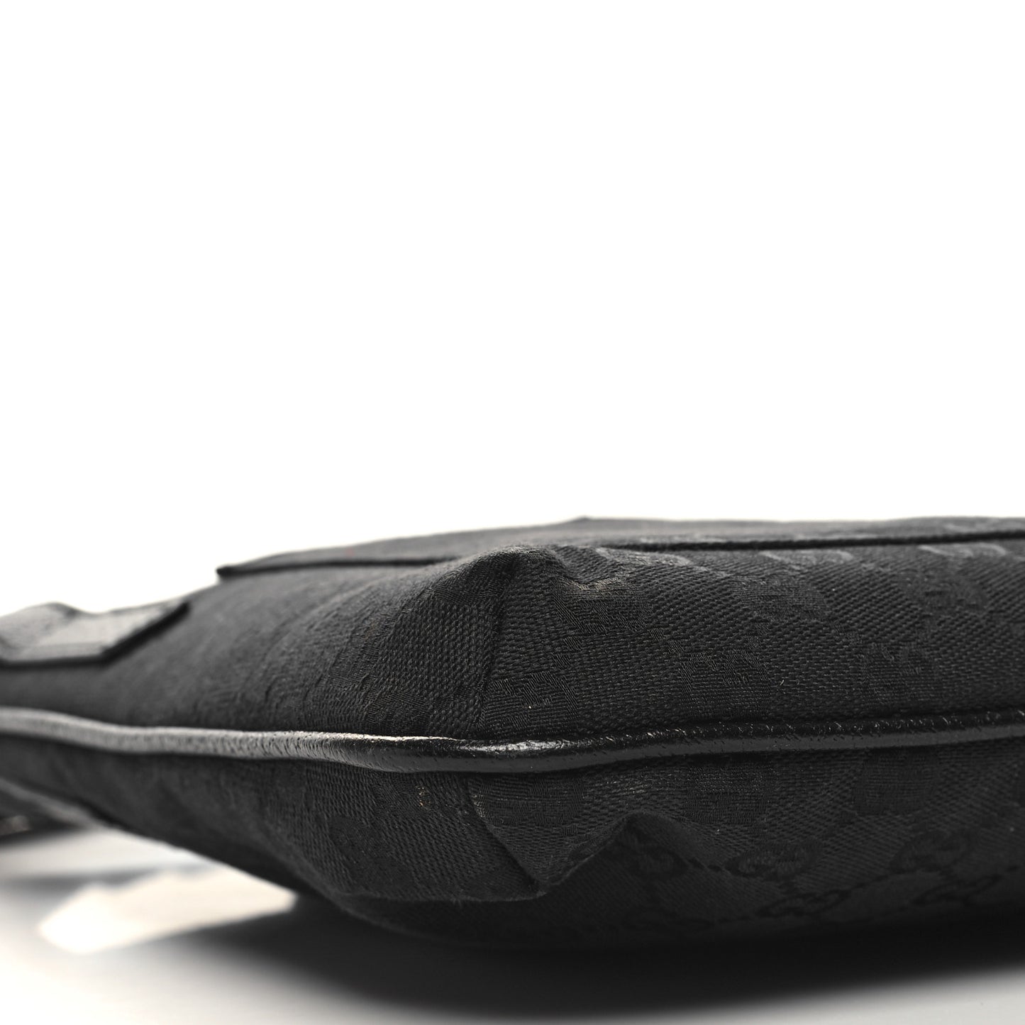 Monogram Flat Messenger Bag Black