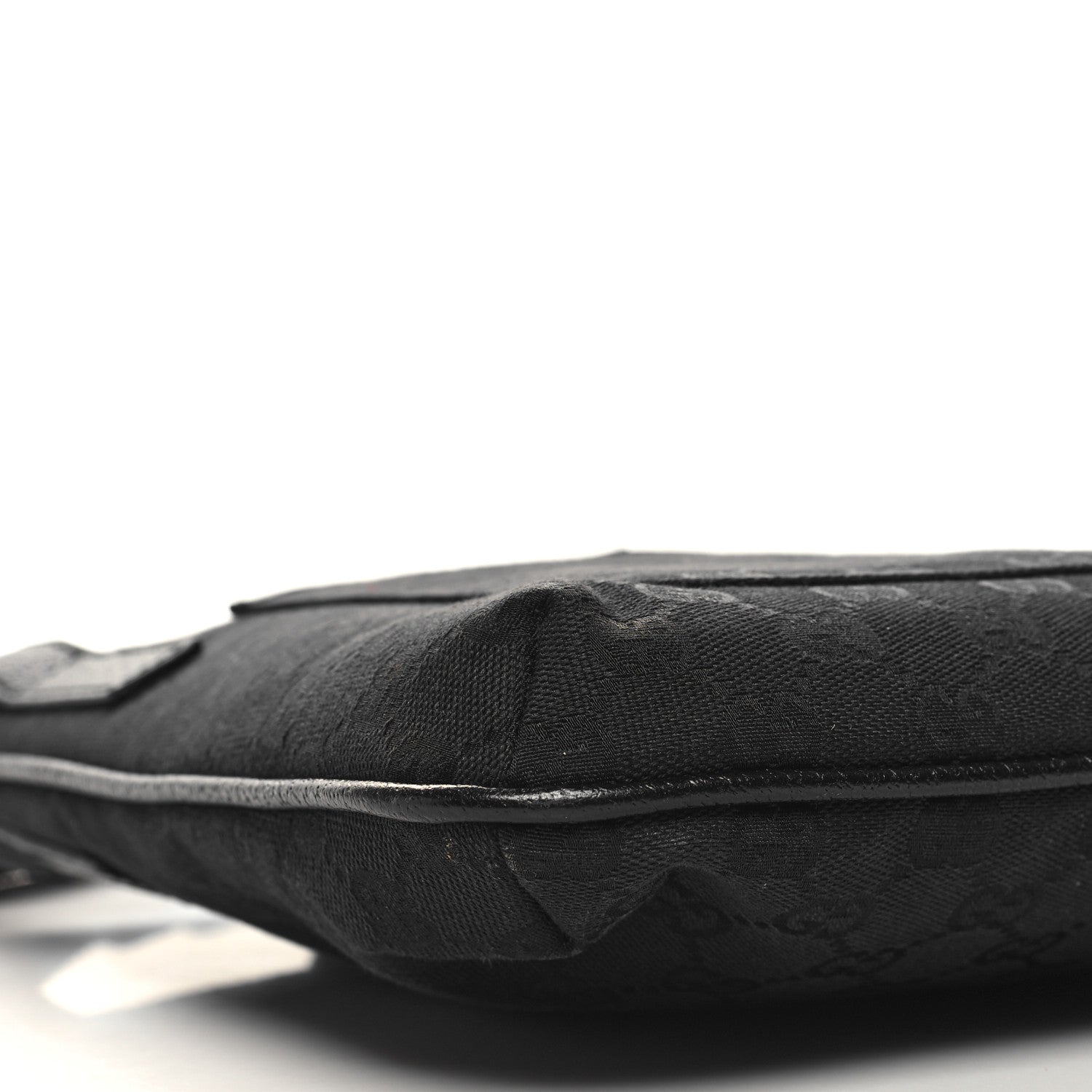 Gucci Monogram Flat Messenger Bag Black 9 of 10
