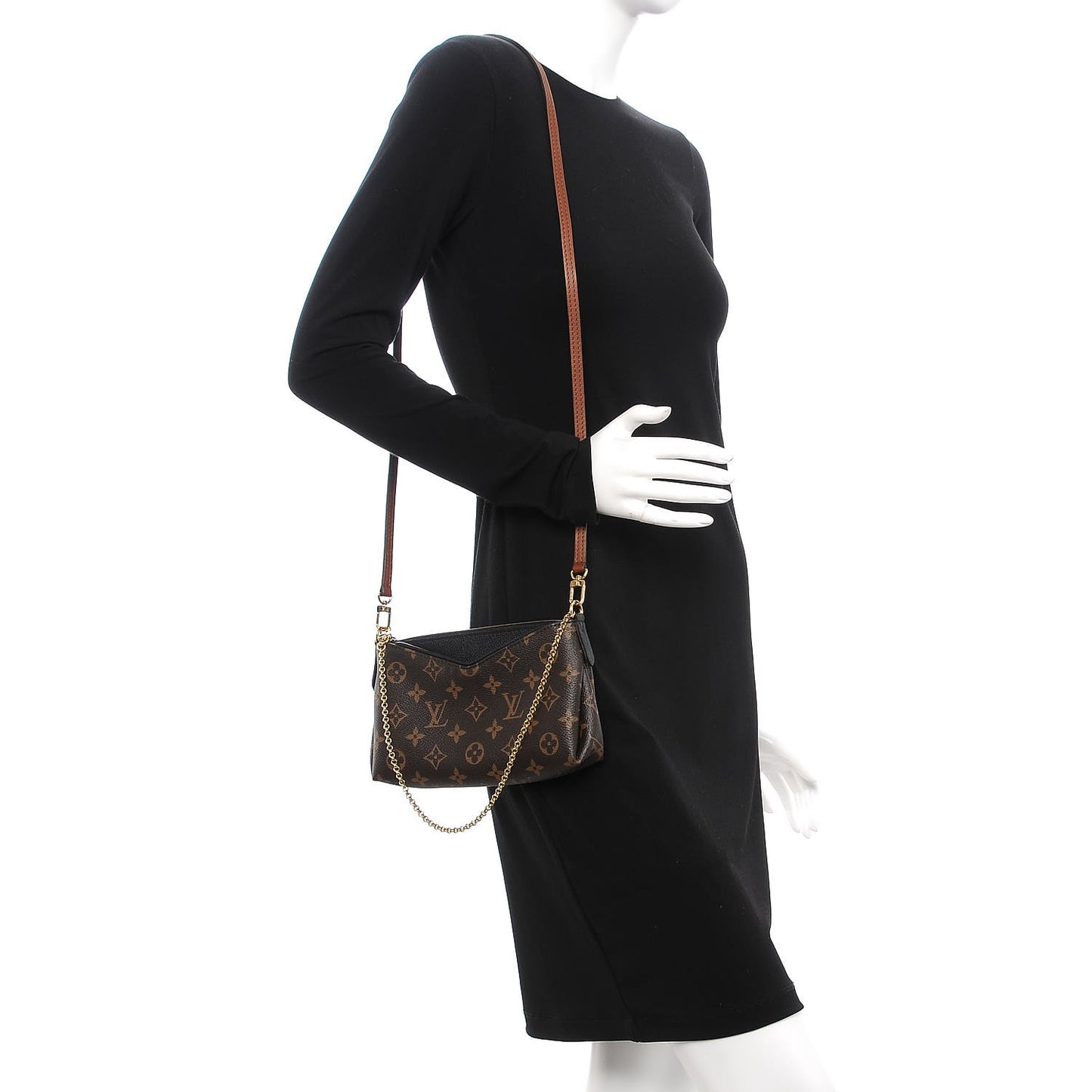 Monogram Pallas Clutch Black