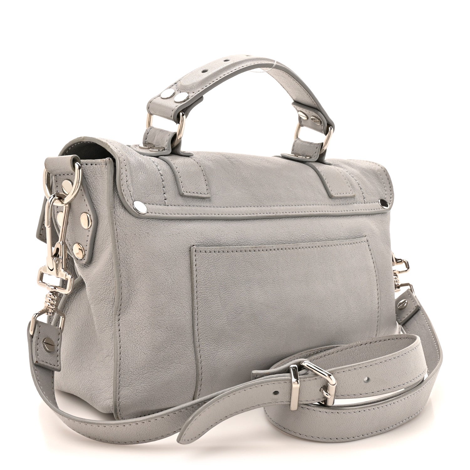Proenza Schouler Lambskin PS1 Satchel Fog 3 of 16