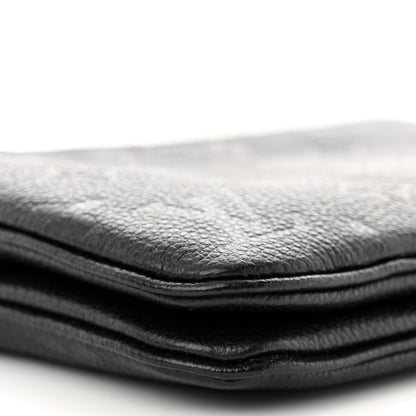 Louis Vuitton Empreinte Double Zip Pochette Black 9 of 11