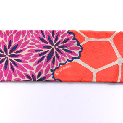 Hermes Silk The Three Graces Twilly Vermillion Fuchsia 4 of 4
