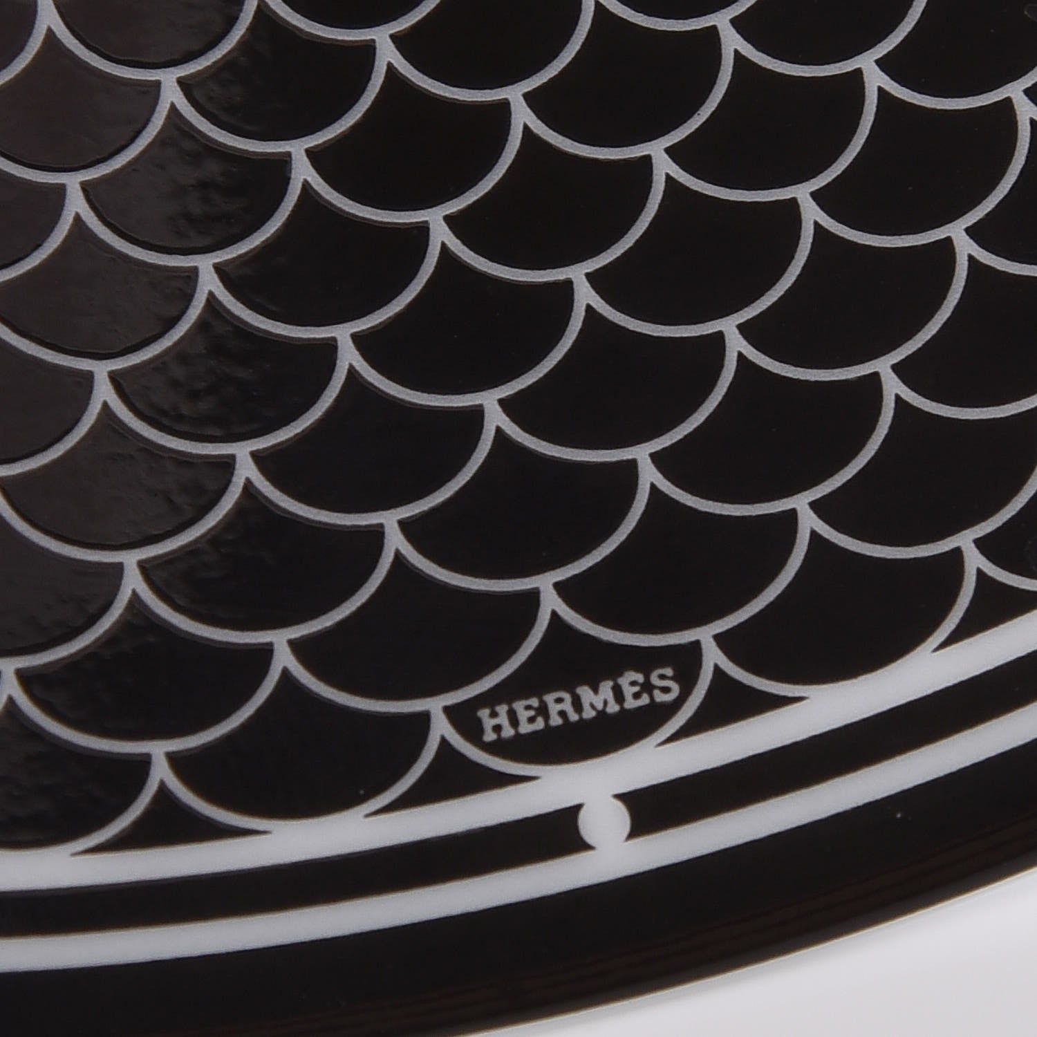 Hermes Porcelain H Deco Breakfast Cup And Saucer Set Of 2 Black 10 of 13