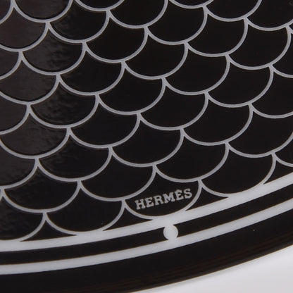 Hermes Porcelain H Deco Breakfast Cup And Saucer Set Of 2 Black 10 of 13
