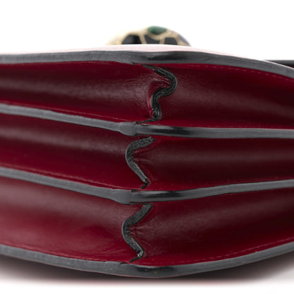 Bulgari Calfskin Serpenti Forever Top Handle Red 10 of 13