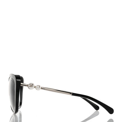 Chanel Acetate Pearl Polarized Winter Butterfly Sunglasses 5338-H-A Black 3 of 8