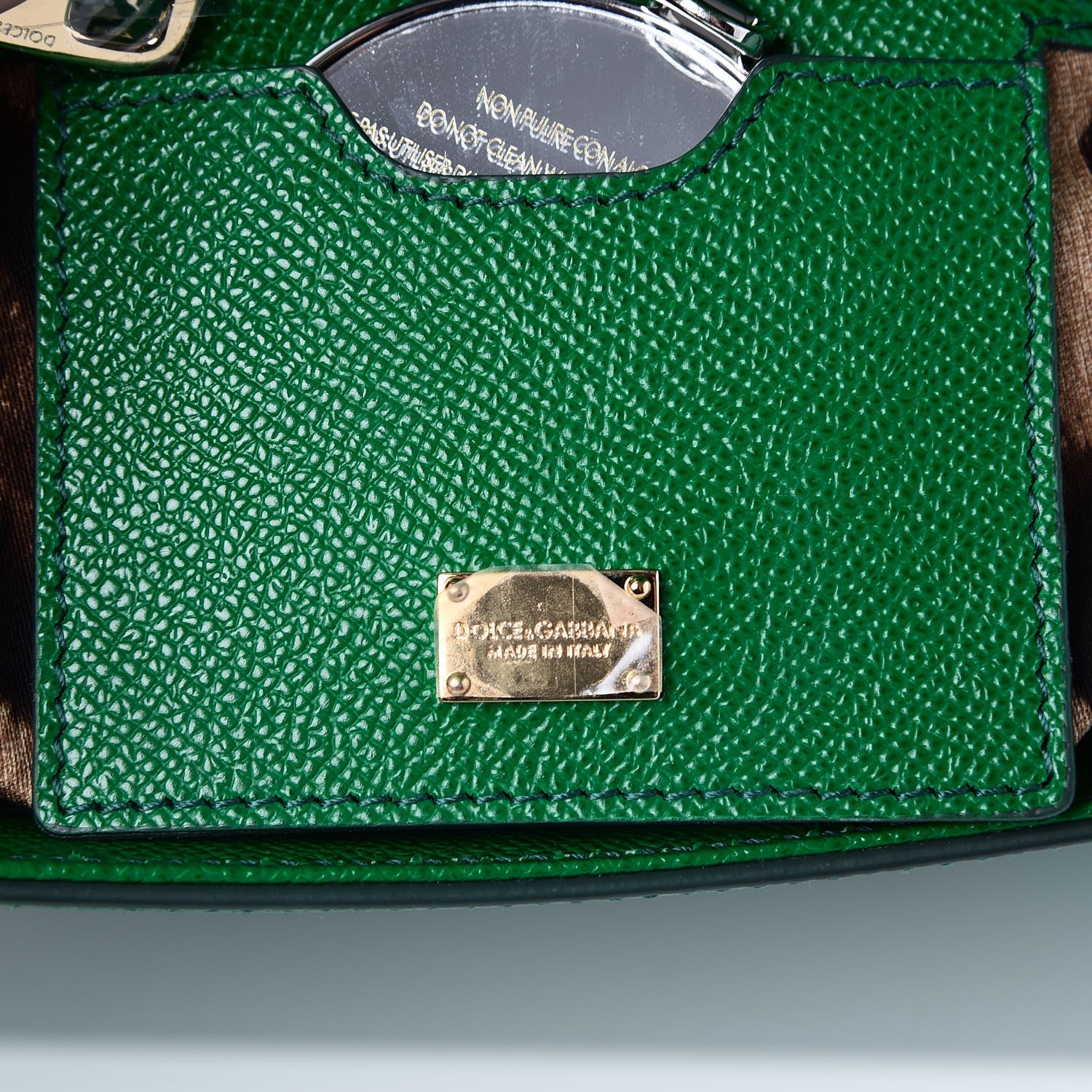 Dolce & Gabbana Dauphine Medium Miss Sicily Satchel Verde 6 of 7
