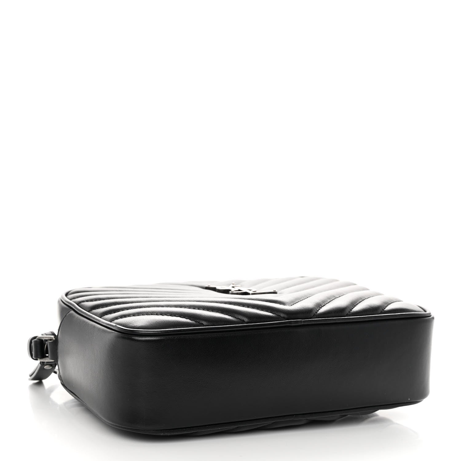 Saint Laurent Calfskin Matelasse Monogram Lou Camera Bag Black 4 of 9