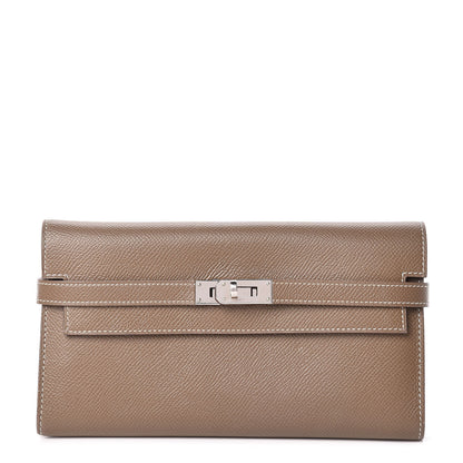 Hermes Epsom Kelly Longue Wallet Etoupe 1 of 15