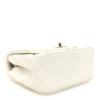 Chanel Lambskin Quilted Enamel Mini Pearl Crush Flap White 4 of 11