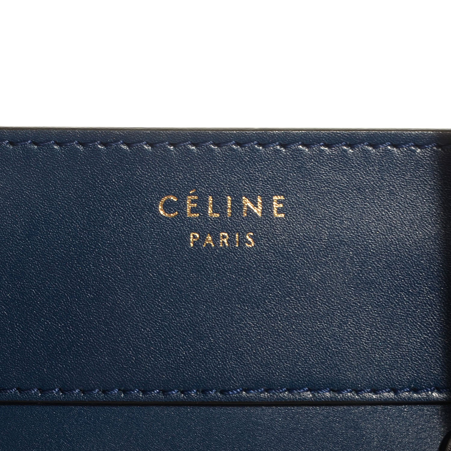 Celine Smooth Calfskin Mini Luggage Ocean Blue 8 of 9