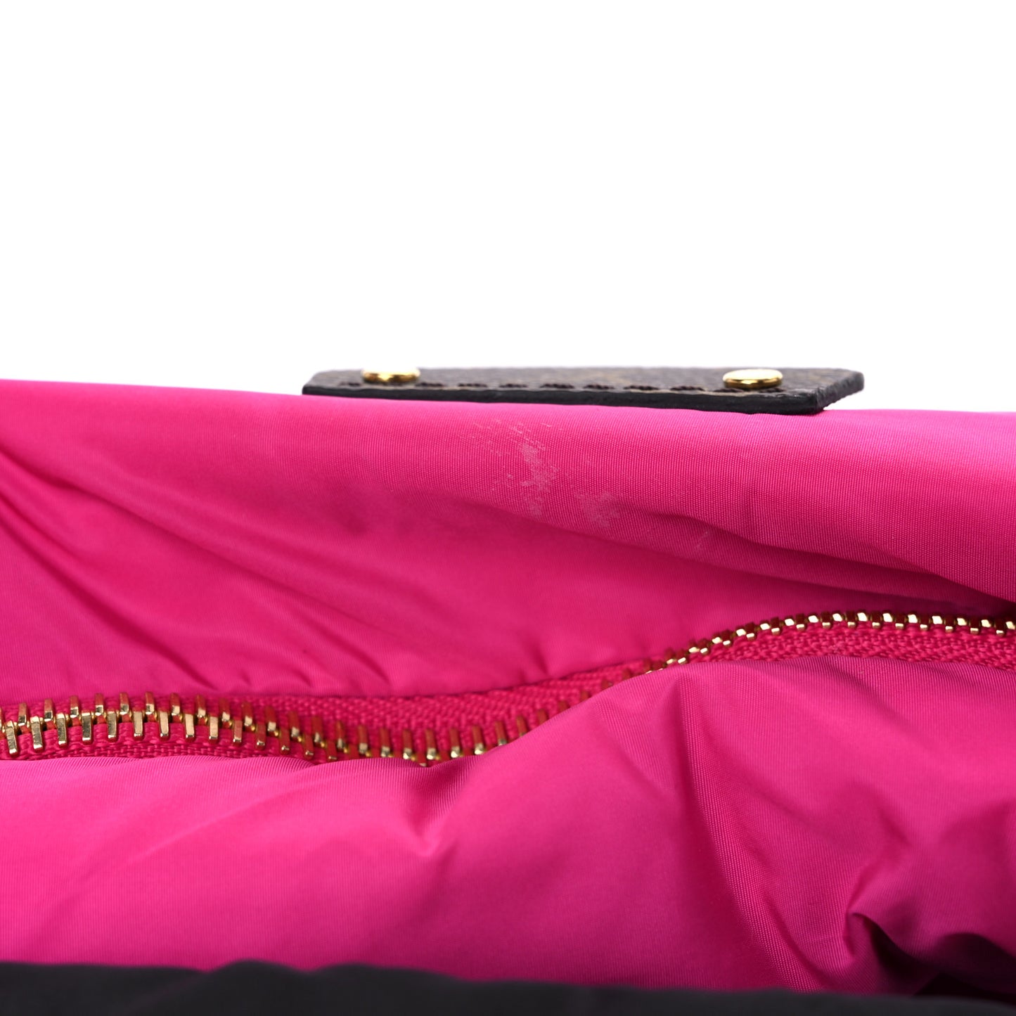 Econyl Monogram Pillow Maxi Multi Pochette Accessories Black Fuchsia