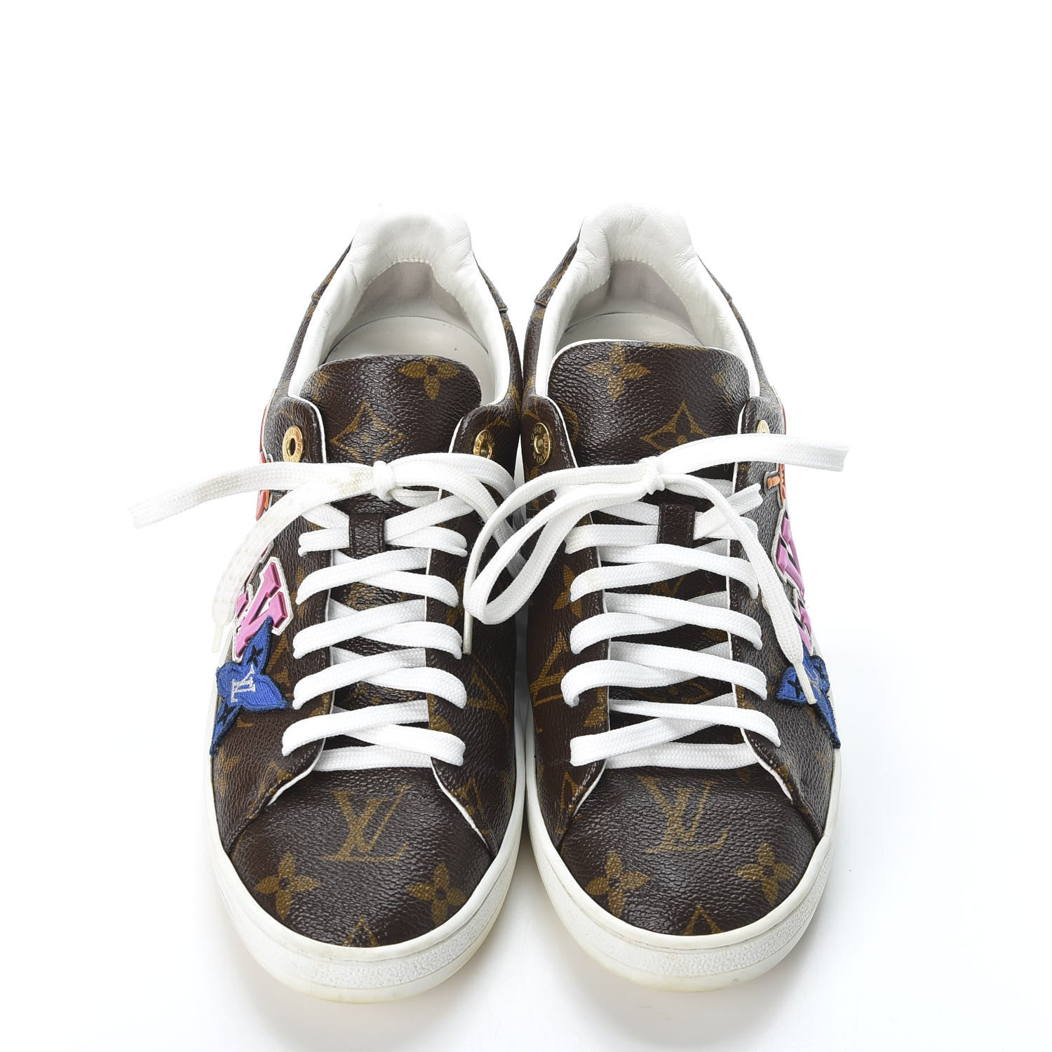 Louis Vuitton Calfskin Monogram LV Black Heart Sneakers 38 Cacao 7 of 13