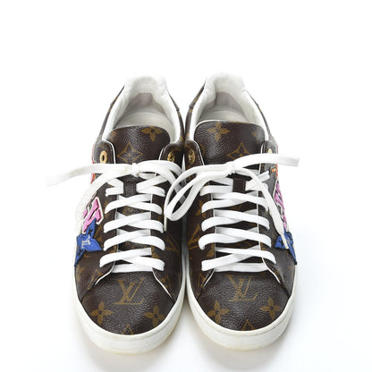 Louis Vuitton Calfskin Monogram LV Black Heart Sneakers 38 Cacao 7 of 13