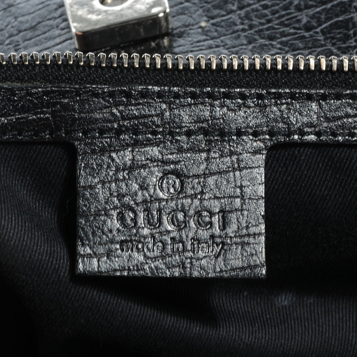 Monogram Horsebit Chain Shoulder Bag Black
