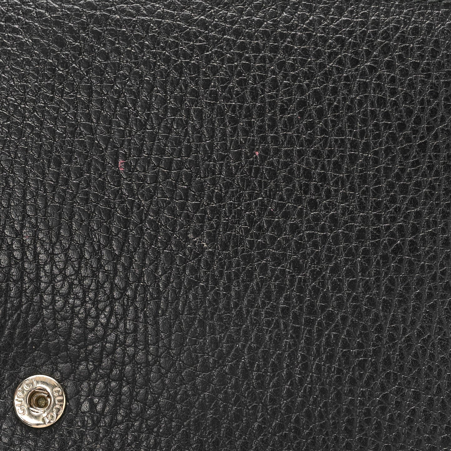 Dollar Calfskin Medium Betty Chain Wallet Black
