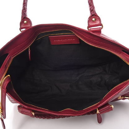 Balenciaga Chevre Hamilton Giant 12 Gold Hardware Part Time Bordeaux 6 of 9
