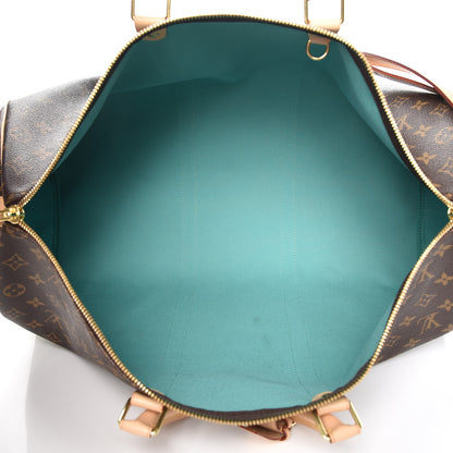 Louis Vuitton Monogram My LV Heritage Keepall Bandouliere 50 White Vert Clair 5 of 8