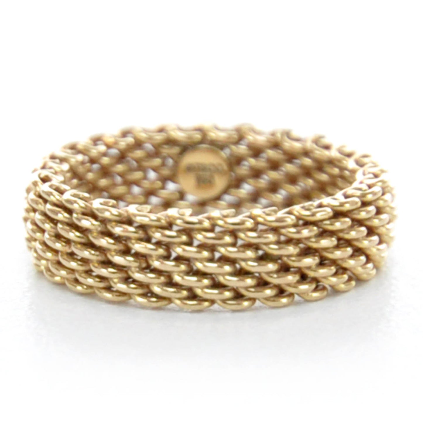 18k Rose Gold Narrow Mesh Somerset Ring 6