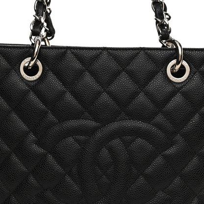 Chanel Caviar Quilted Grand Shopping Tote GST Black 8 of 10
