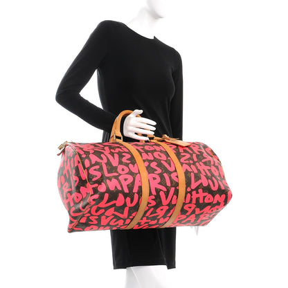 Louis Vuitton Graffiti Keepall 45 Fuchsia 2 of 16
