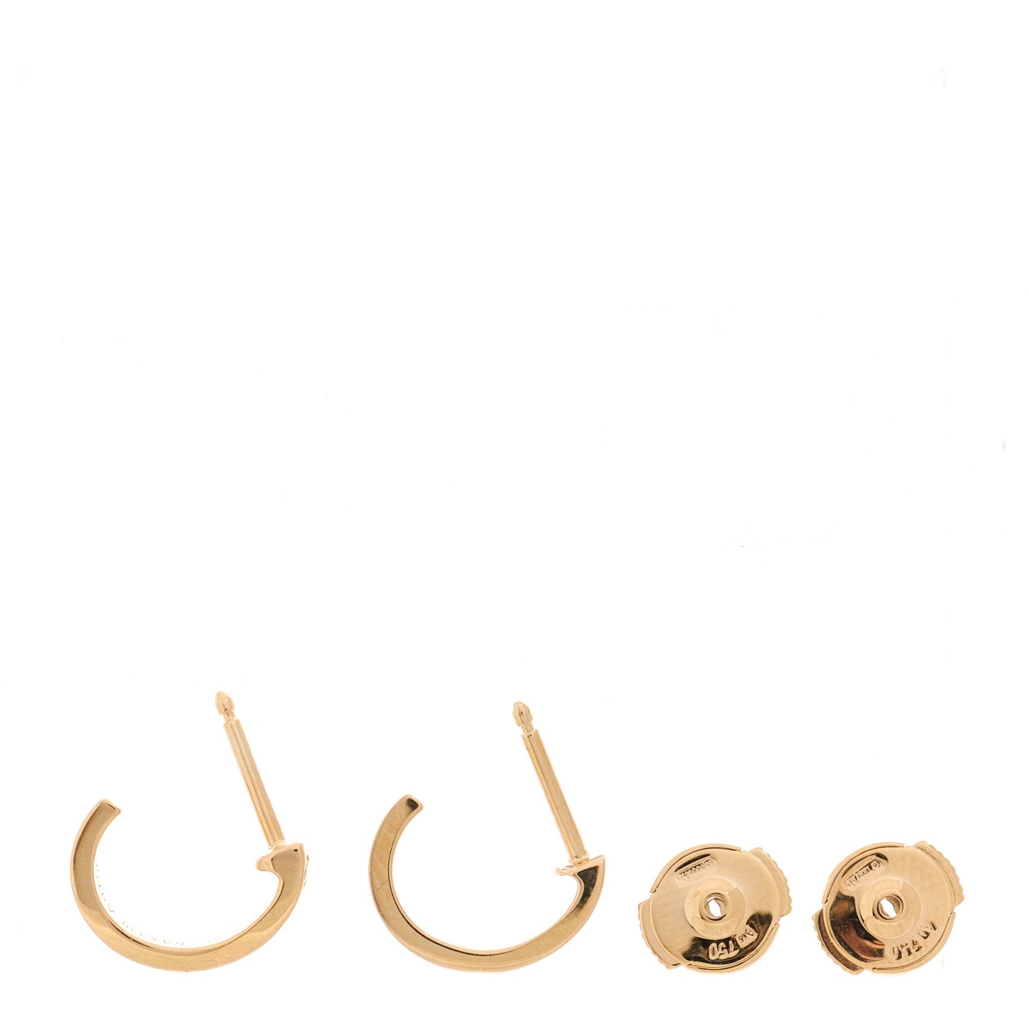 18K Pink Gold Small LOVE Hoop Earrings