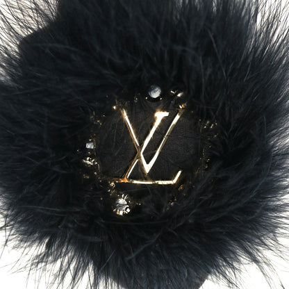 Louis Vuitton Fur Crystal LV Marilyn Mule 36 Black 9 of 9