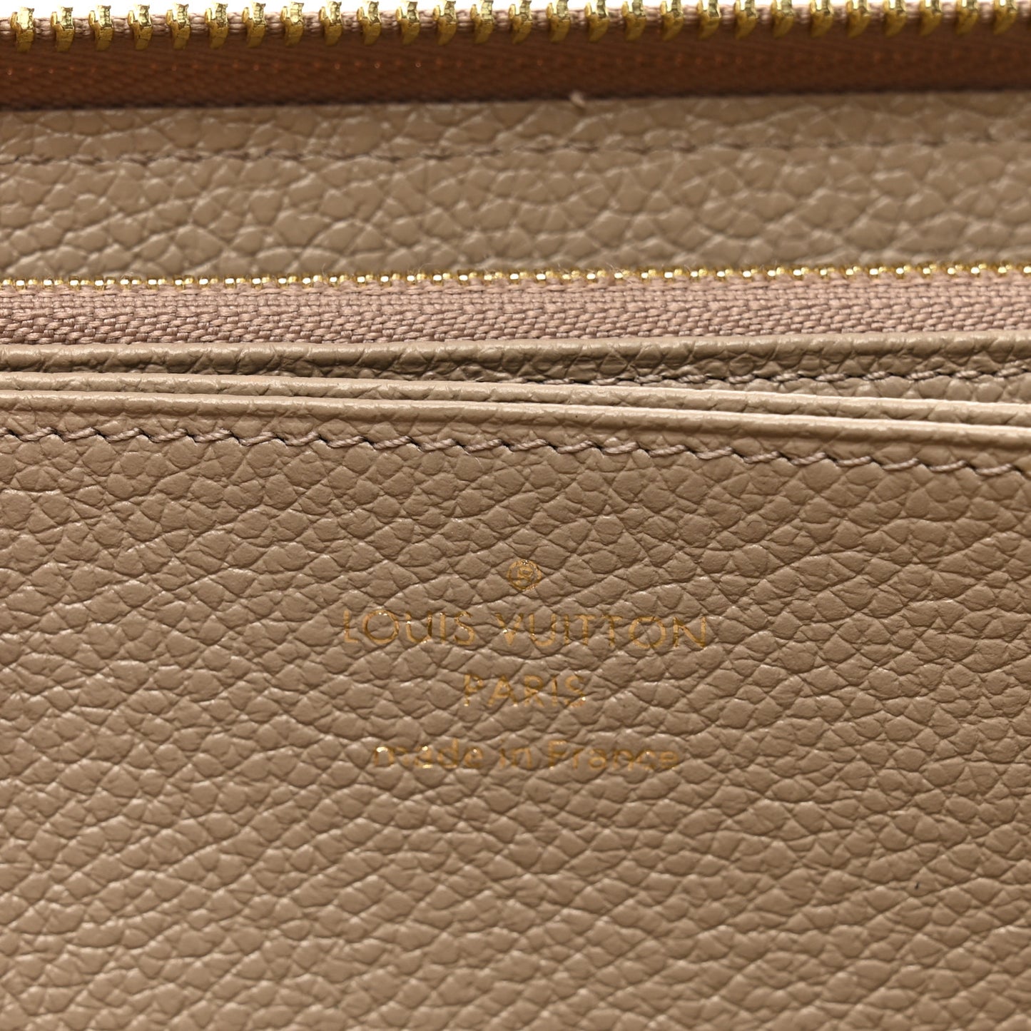 Empreinte Monogram Giant Zippy Wallet Tourterelle Creme